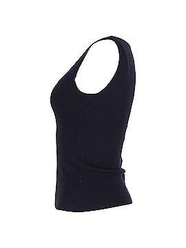 Michael Kors Michael Kors Square Neck Top in Navy Blue Wool (view 2)