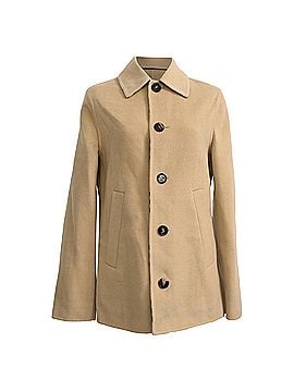 Burberry Burberry Single-Breasted Jacket in Beige Wool (view 1)