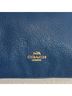 Coach 100% Leather Solid Blue Gold Shoulder Bag One size - photo 6
