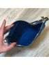 Coach 100% Leather Solid Blue Gold Shoulder Bag One size - photo 9