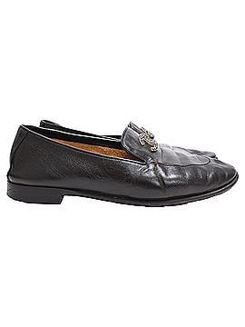 Chanel Chanel CC Embellished Loafers in Black Calf Leather (view 1)