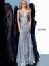 Jovani Silver Gray Cocktail Dress Size 10 - photo 3