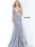 Jovani Silver Gray Cocktail Dress Size 10 - photo 4