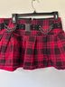 Tripp NYC Plaid Red Black Skort Size L - photo 3