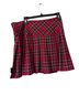 Royal Bones by Daang Plaid Red Formal Skirt Size XL - photo 1