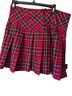Royal Bones by Daang Plaid Red Formal Skirt Size XL - photo 2