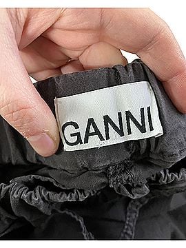 Ganni Ganni Poplin Cargo Pants in Black Cotton (view 2)