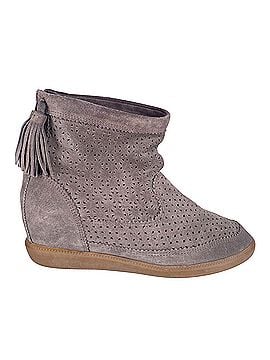 Isabel Marant Isabel Marant Velvet Stainer Basket Boots in Grey Suede (view 1)