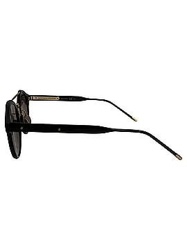 Bottega Veneta Bottega Veneta Round Tinted Sunglasses in Black Acetate (view 2)