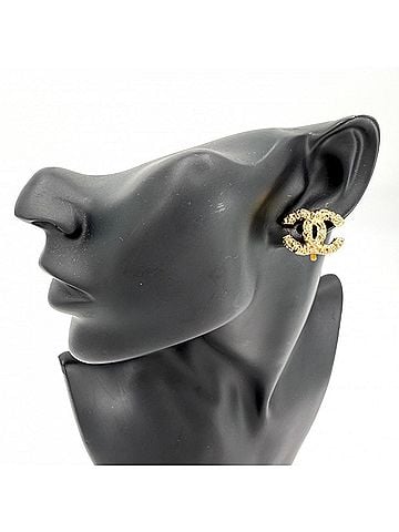 Chanel Chanel Earrings for Women, Magma Lava Design, Coco Mark, Gold GP 93A, Approx. 8.5g, 1993 (view 2)