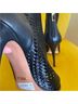 Schutz Solid Black Gold Heels Size 10 - photo 7