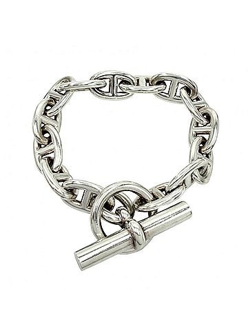 Hermès Hermes Chaine d'Ancre MM bracelet for men and women, 14 links, sterling silver (925), approximately 52.4g. (view 1)