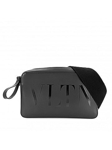 Valentino Garavani Valentino Garavani women's shoulder bag, crossbody slung leather, black, black hardware. (view 1)