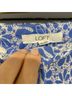 Loft 37 Floral Blue White Shorts Size 12 - photo 3