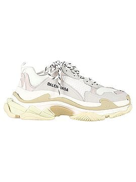 Balenciaga Balenciaga Triple S Sneakers in White Polyester (view 1)