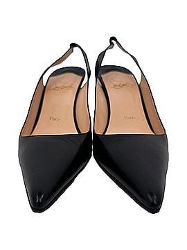 Christian Louboutin Christian Louboutin Kate 55 Slingback Pumps in Black Leather (view 2)