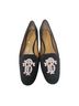 Tory Burch Gray Gold Flats Size 9 1/2 - photo 1
