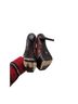 Stuart Weitzman 100% Leather Snake Print Red Black Heels Size 6 1/2 - photo 2