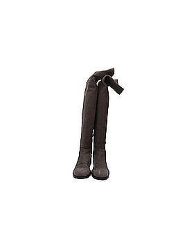 Jimmy Choo Jimmy Choo Knee-Length Boots in Brown Suede (view 2)