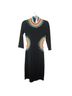 Alice + Olivia Graphic Black Cocktail Dress Size 2 - photo 4