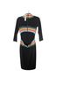 Alice + Olivia Graphic Black Cocktail Dress Size 2 - photo 2