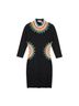 Alice + Olivia Graphic Black Cocktail Dress Size 2 - photo 1