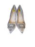 Nine West Silver Heels Size 9 - photo 2