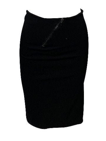 Alexander McQueen Alexander McQueen Pencil Skirt in Black Polyester (view 1)