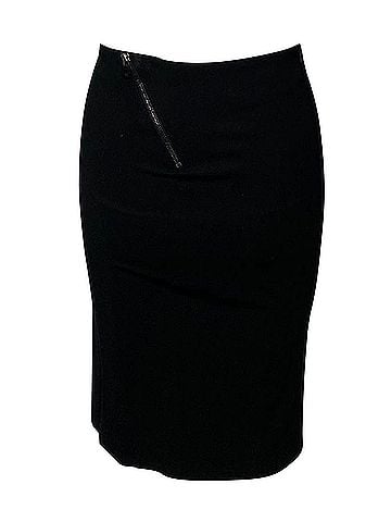 Alexander McQueen Alexander McQueen Pencil Skirt in Black Polyester (view 2)