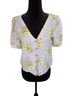 Madewell Floral Pink Yellow Short Sleeve Blouse Size XS - photo 1