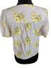 Madewell Floral Pink Yellow Short Sleeve Blouse Size XS - photo 2