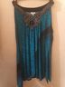 Avenue 100% Poly Span Print Blue Cocktail Dress Size 14 - photo 4