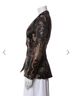 Alice + Olivia 100% Polyester 96% Polyester 4% Elastane Floral Brown Blazer Size 6 - photo 4