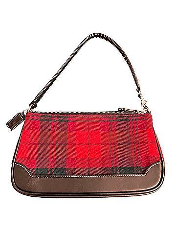 Coach Hampton’s Plaid Demi Bag Leather Shoulder Bag (view 1)
