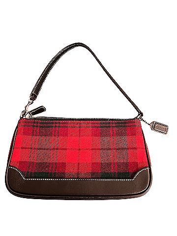 Coach Hampton’s Plaid Demi Bag Leather Shoulder Bag (view 2)
