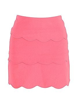 Sandro Sandro Paris Scalloped Mini Skirt in Pink Polyester (view 1)