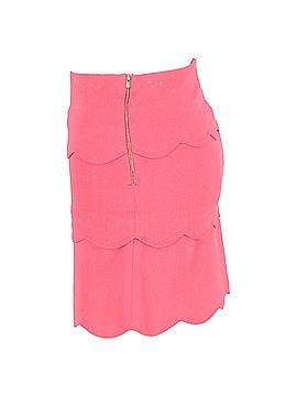 Sandro Sandro Paris Scalloped Mini Skirt in Pink Polyester (view 2)