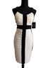 Jax Black Ivory Cocktail Dress Size 4 - photo 1