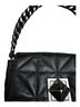 Sonia Rykiel 100% Leather Solid Black Silver Shoulder Bag One size - photo 2