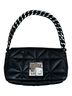 Sonia Rykiel 100% Leather Solid Black Silver Shoulder Bag One size - photo 1