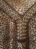Evolution 100% Polyester Animal Print Brown Black Long Sleeve Blouse Size 3X - photo 3