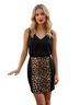 Venus Leopard Print Black Brown Casual Skirt Size 10 - photo 1