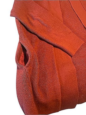 Lululemon Athletica Rust Open-Front Cardigan Cardigan (view 2)