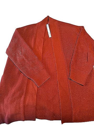 Lululemon Athletica Rust Open-Front Cardigan Cardigan (view 1)
