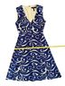 BCBGMAXAZRIA Print Blue White Cocktail Dress Size 4 - photo 8