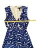 BCBGMAXAZRIA Print Blue White Cocktail Dress Size 4 - photo 6
