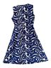 BCBGMAXAZRIA Print Blue White Cocktail Dress Size 4 - photo 2