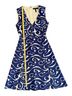BCBGMAXAZRIA Print Blue White Cocktail Dress Size 4 - photo 9