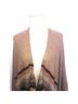 BCBGMAXAZRIA 100% Acrylic Print Tan Red Wrap One size - photo 3