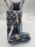 Urban Expressions 100% Leather Solid Blue White Leather Tote One size - photo 4